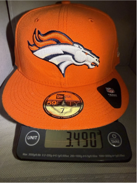 New Era Other - Denver Broncos NFL Hat New Era 59FIFTYS Orange Fitted 7 55.8CM NWT